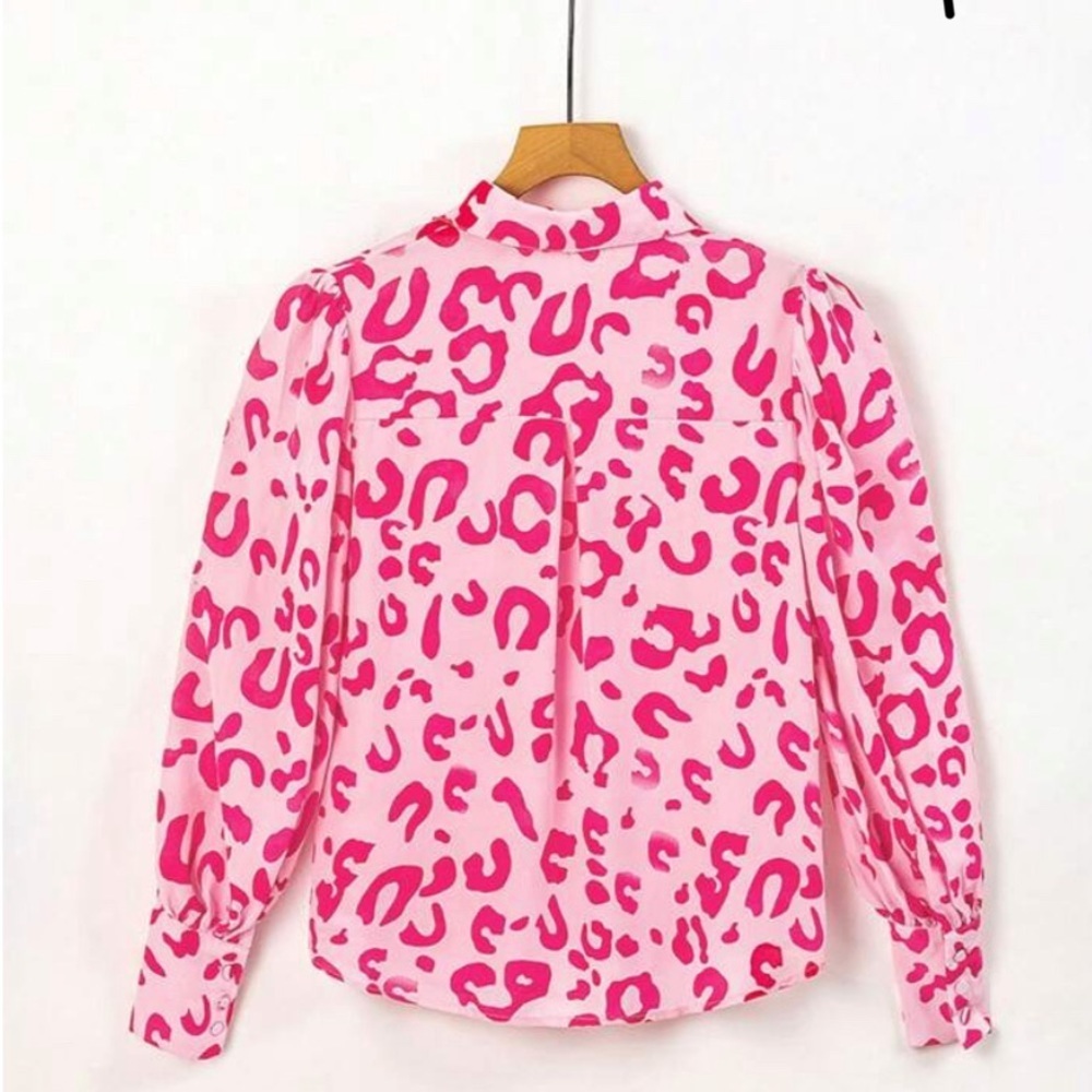 💕Acelitt Allover Print Button Front Shirt - Picture 7 of 7